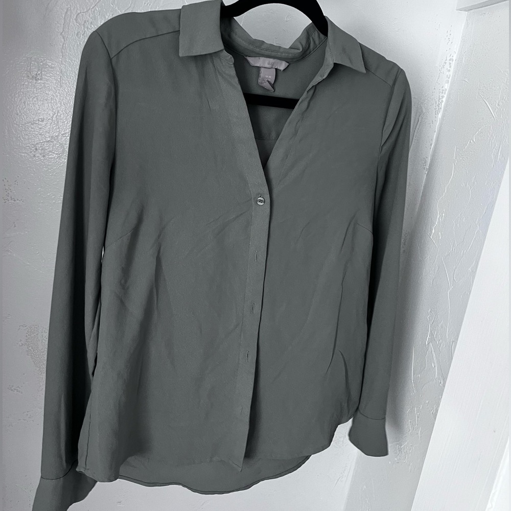H&M Green Blouse